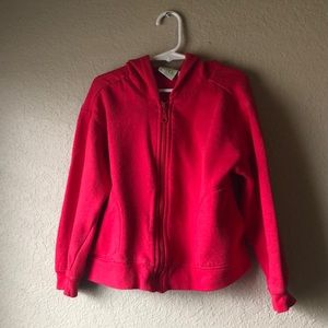 Girls Hoodie Jacket Circo Red Zip Up Long Sleeve Hoodie Girls Sz Small 6/6X